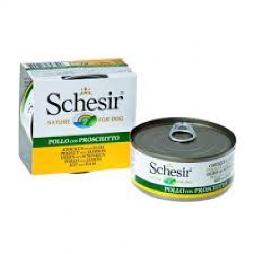 Schesir Dog Piletina i Šunka 150g